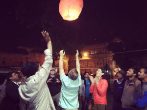 Pic of my l2017 birthday, releasing a chinese lantern.